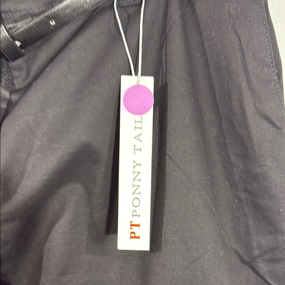 Pony Tail Black Belted Trousers Size L - Picture 3 of 8